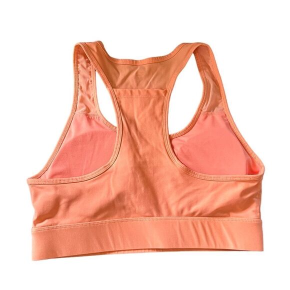 Fabletics Orange Deep Neckline Razorback Padded Workout Activewear Sport Bra - Picture 2 of 3